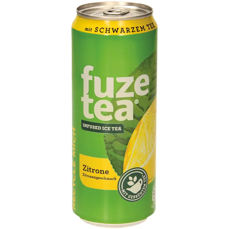 Fuze Tea Schwarzer Tee Zitrone - Erfrischungsgetr&auml;nk mit gebr&uuml;htem Schwarztee und Zitronengeschmack