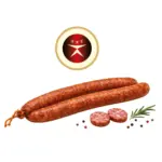 Mix Markt Lettische Rohw&uuml;rstchen aus Schweinefleisch, kaltger&auml;uchert, in essbarem Naturdarm. - bis 17.10.2026