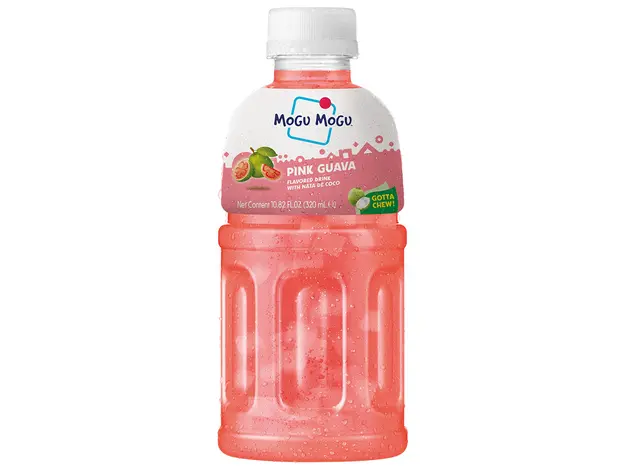 Limonade mit Guavengeschmack und Nata de Coco