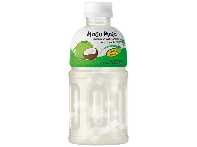 Limonade mit Kokosgeschmack und Nata de Coco