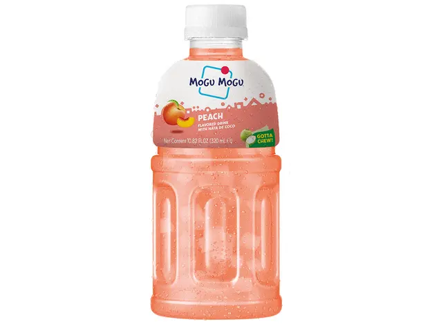 Limonade mit Pfirsichgeschmack und Nata de Coco