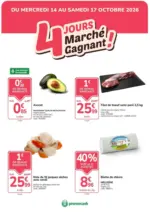 Promocash 4 jours march&eacute; gagnant - au 17.10.2026