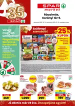 Spar: SPAR market R&aacute;calm&aacute;s - 2026.10.15 napt&oacute;l