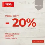 Koberce Trend Trendy slevy -20% &ndash; do 23.10.2026