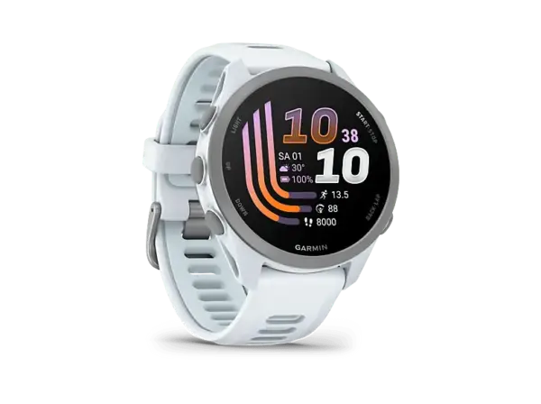 Garmin Smartwatch Forerunner&reg; 170, Steinwei&szlig;/Pudergrau