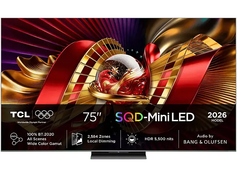 TCL 75C8L (2026) 75 Zoll SQD-Mini LED TV