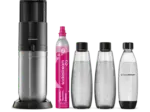 MediaMarkt Sodastream 1016813498 Duo Standard Vorteilspack Wassersprudler mit 3-Flaschen, CO&sup2; Zylinder inklusive , Titan - bis 27.10.2026