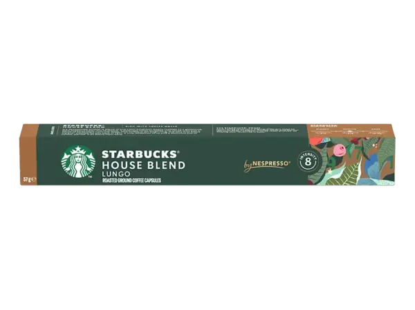 Starbucks House Blend Lungo Kaffeekapsel, 10 Kapseln, Kompatibles System: Nespresso