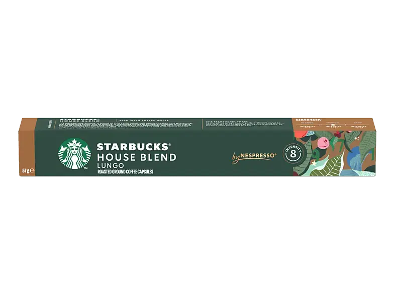 Starbucks House Blend Lungo Kaffeekapsel, 10 Kapseln, Kompatibles System: Nespresso