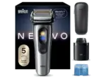 MediaMarkt Braun Nevo 15000cc Elektrorasierer (Akkubetrieb, Silber, Nevo Scherkopf mit AeroTouch-Rasiertechnologie) - bis 27.10.2026