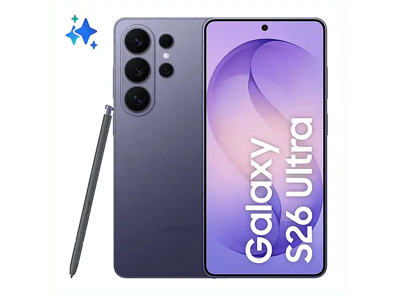 Samsung Galaxy S26 Ultra, 512 GB, Cobalt Violet, Dual SIM