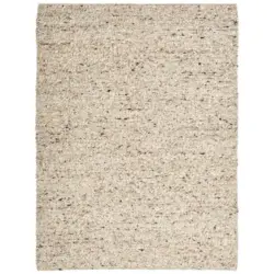 Handwebteppich Wohnzimmer 130/190 cm Tricort Naturfarben rechteckig