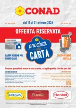 Conad PRODOTTI ALLA CARTA - al 21.10.2026