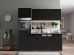 m&ouml;max Dornbirn - Ihr Trendm&ouml;belhaus in Dornbirn K&uuml;chenblock Oliver mit Ger&auml;ten ca. 205 cm Schwarz