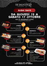 Pescheria De Salvo Sushi days - al 17.10.2026