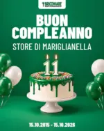 Bricoware Buon compleanno - al 15.10.2026