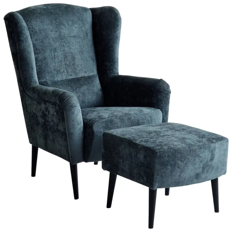 Sessel mit Hocker Canto