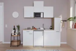 Minik&uuml;che Luis mit Ger&auml;ten ca. 180 cm Wei&szlig;