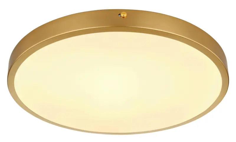 LED-Deckenleuchte Tibey Opal/Messingfarben max. 22Watt Deckenlampe