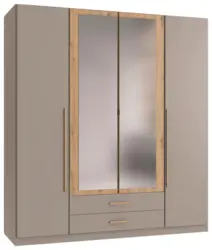 Dreht&uuml;renschrank Marburg Eiche Artisan/Grau/Sahara