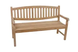 Gartenbank Echtholz Teak 3-Sitzer Lombok