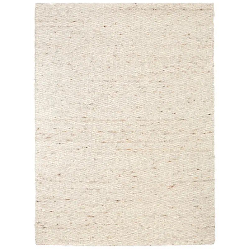 Handwebteppich Wohnzimmer 130/190 cm Taranto Beige rechteckig