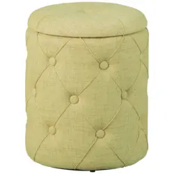 Hocker in Kunststoff, Holzwerkstoff Gr&uuml;n