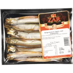 Kaltger&auml;ucherte Capelin, nicht ausgenommen