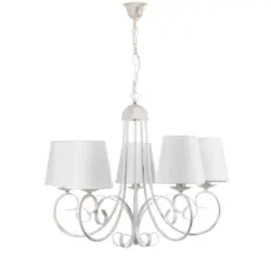 Kronleuchter Pompei Wei&szlig; max. 6 Watt