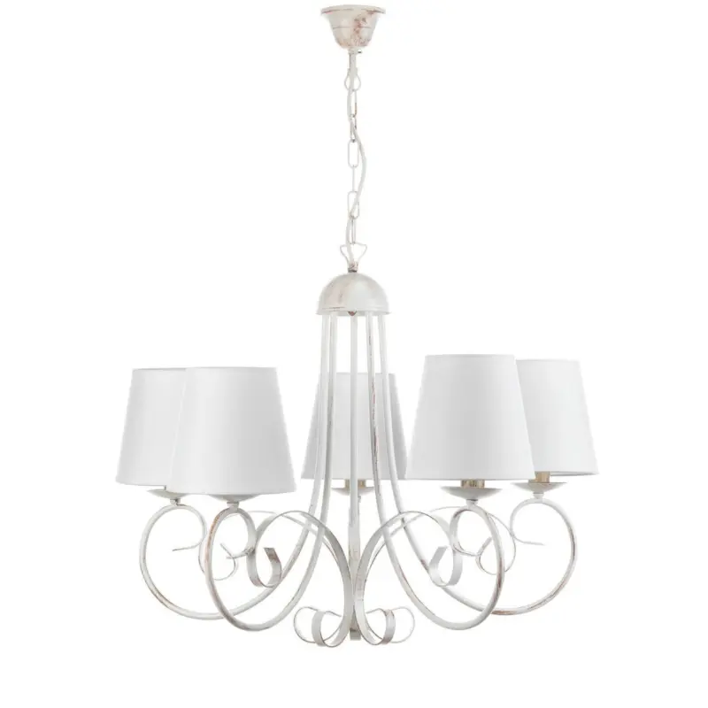 Kronleuchter Pompei Wei&szlig; max. 6 Watt
