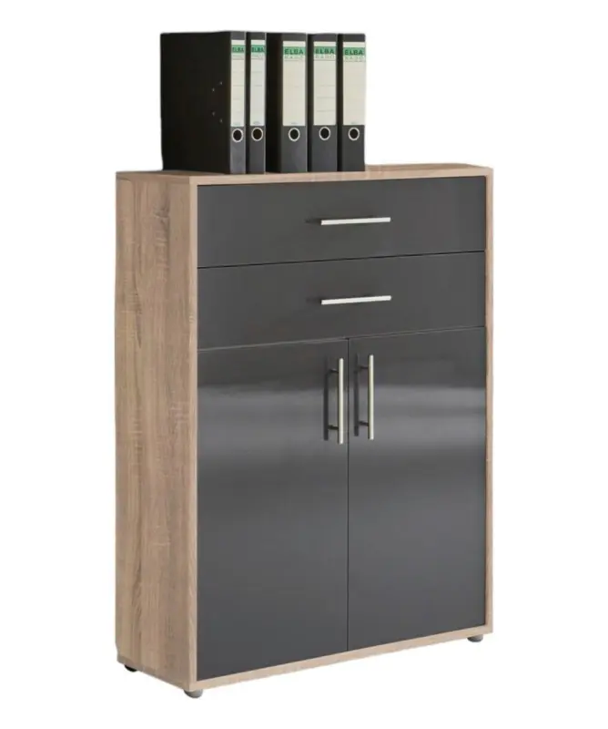 Aktenschrank Office Edition Sonoma Eiche/Anthrazit