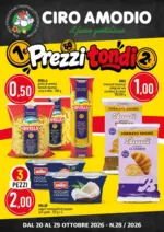 Ciro Amodio Prezzi tondi - al 29.10.2026
