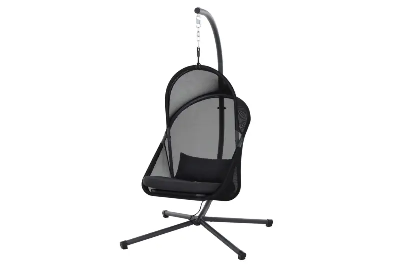 H&auml;ngesessel "Yobaya", Schwarz B/H/T 123/195/106 cm