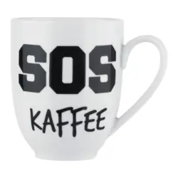Kaffeebecher Graffiti Schwarz/Wei&szlig; ca. 350ml