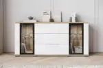 m&ouml;max Dornbirn - Ihr Trendm&ouml;belhaus in Dornbirn Sideboard Caro ca. 150x70 cm Wei&szlig;/Eiche