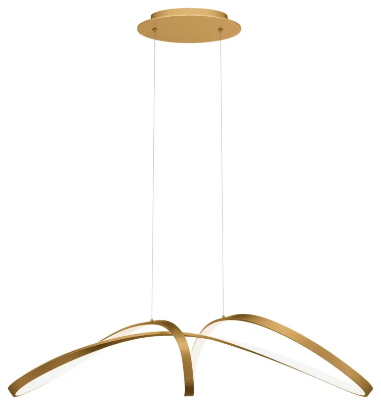 Pendelleuchte Curve Goldfarben max. 42 Watt