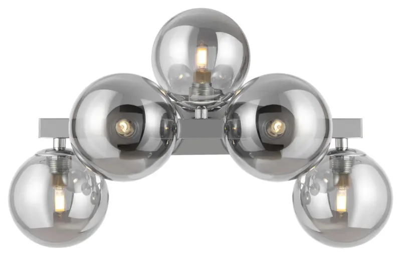 Wandleuchte Dallas Chrom max. 28 Watt Wandlampe