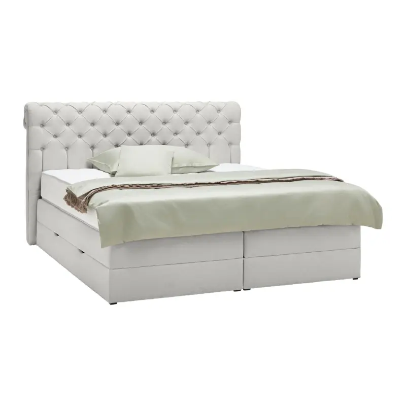 Boxspringbett Belano Grau ca. 200x200cm