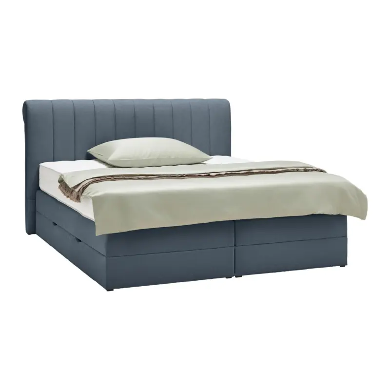 Boxspringbett Belano Dunkelblau ca. 200x200cm