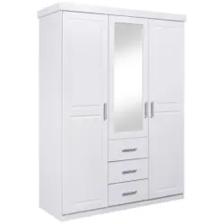 Kleiderschrank in Wei&szlig;