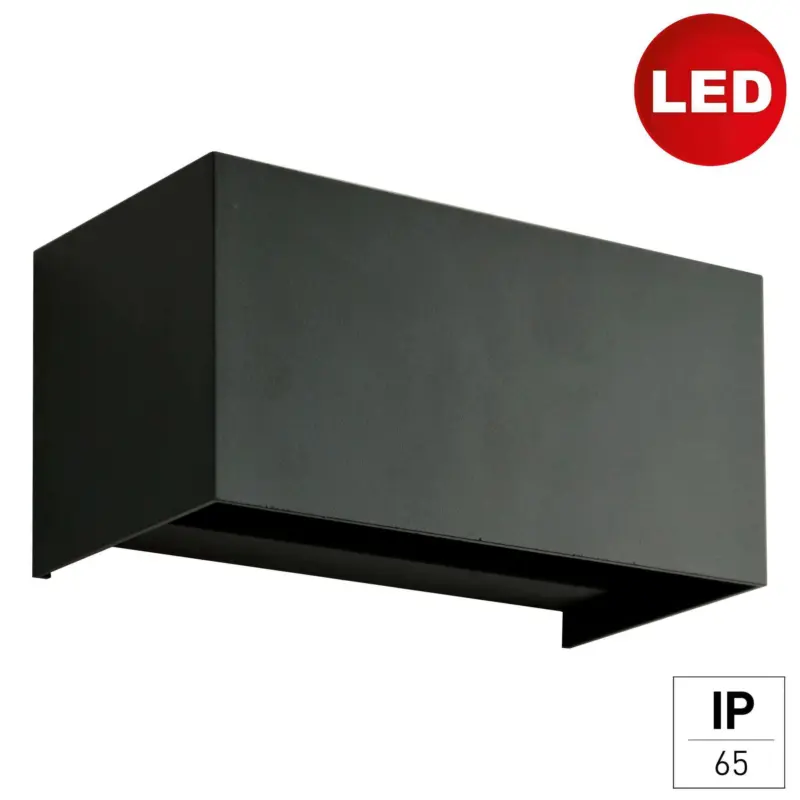 Au&szlig;enwandleuchte Quad Anthrazit max. 12 Watt Wandlampe