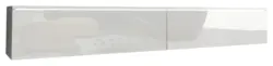 Lowboard ca. 180x30 cm mit LED Wei&szlig; Hochglanz