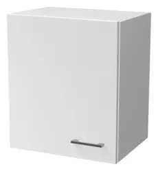 K&uuml;chenoberschrank B: 50 cm Wei&szlig; 1 Dreht&uuml;re