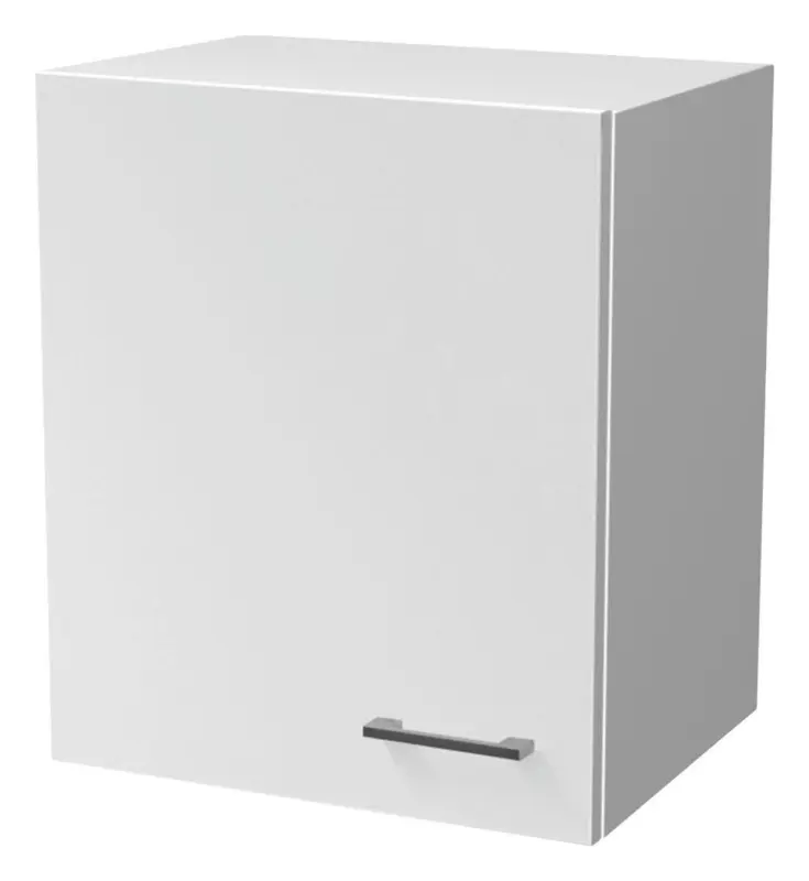 K&uuml;chenoberschrank B: 50 cm Wei&szlig; 1 Dreht&uuml;re