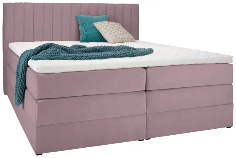 Boxspringbett Simon in Flieder ca. 180x200cm
