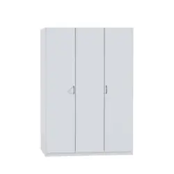 Dreht&uuml;renschrank 136/197/54 cm, in Wei&szlig;, 3 T&uuml;r(en)