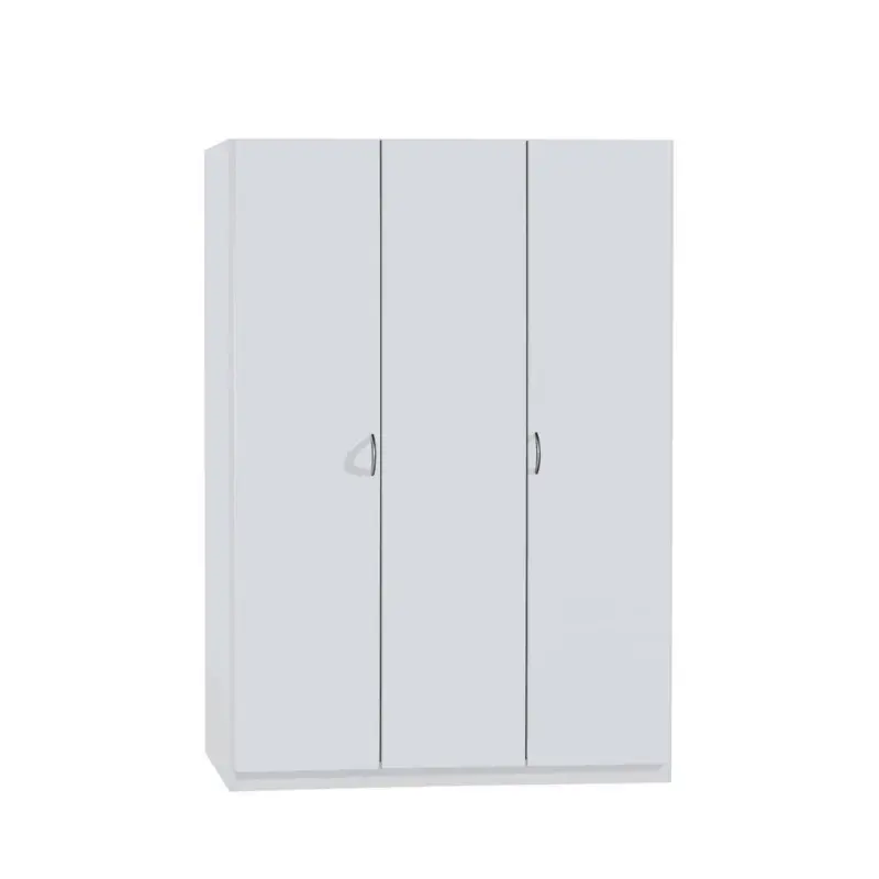 Dreht&uuml;renschrank 136/197/54 cm, in Wei&szlig;, 3 T&uuml;r(en)