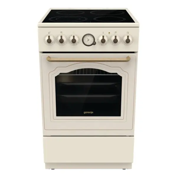 Gorenje Retro-Standherd 50cm mit Glaskeramikkochfeld GECS5B70CLI EEK:A Spektrum:A+++ bis D 70 Volumen
