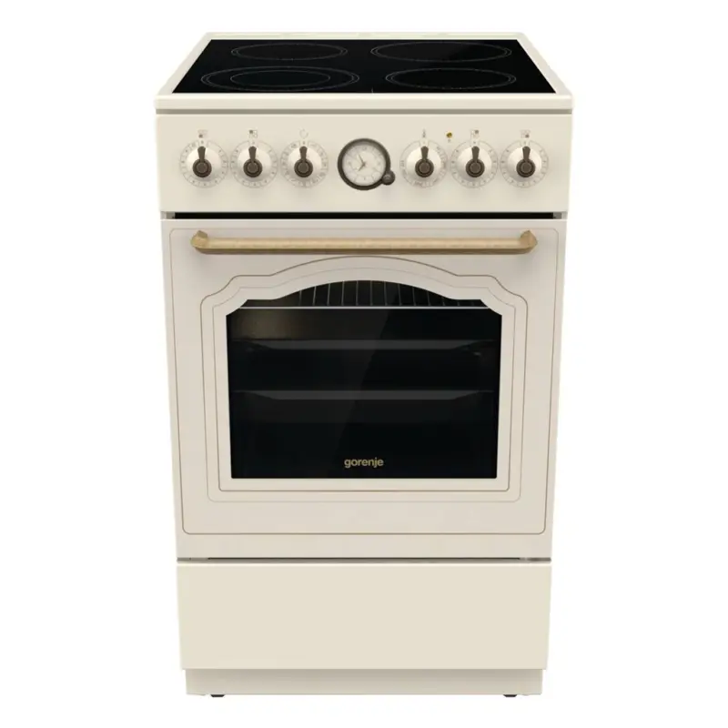 Gorenje Retro-Standherd 50cm mit Glaskeramikkochfeld GECS5B70CLI EEK:A Spektrum:A+++ bis D 70 Volumen