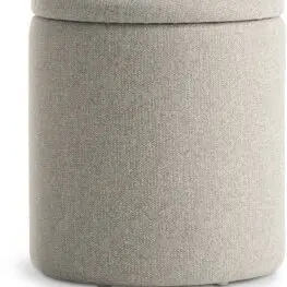 JYSK Taburet GISLEV &Oslash;36 cu depozitare nisipiu material textil